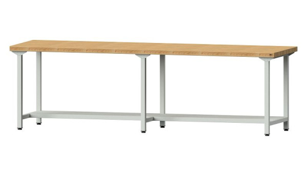 ANKE werkbanken werktafel, model 191, 2800 x 800 x 850 mm, RAL 7035, BMP 50 mm, 401.450
