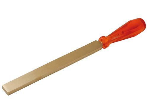 DENIOS vlakschraper 200 mm, speciaal brons, vonkvrij, voor Ex-zones, 262-913