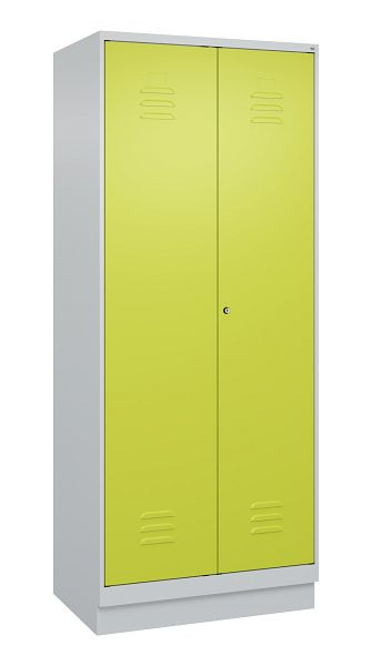 C+P luierkluis Classic PLUS SW, onderbouw, 2 vakken, 1950x800x500mm, 7035/0024, cilinderslot, 080022-22 S10025
