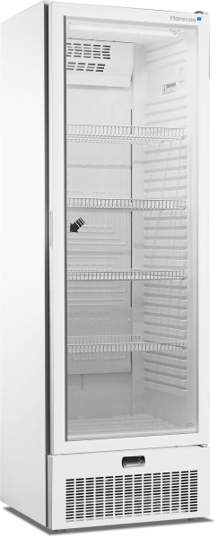 Marecos koelkast met glazen deur in witstaal 400 serie, 224.003