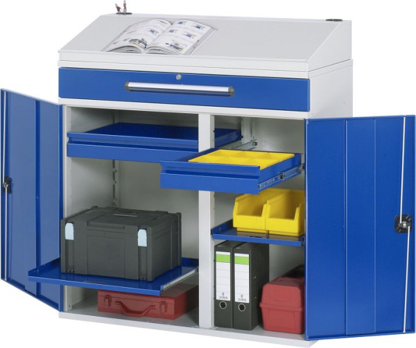 RAU zijkast sta bureau, lade en 2x binnenlade, 1100x1110/1220x520 mm, 07-1100T-M03.11