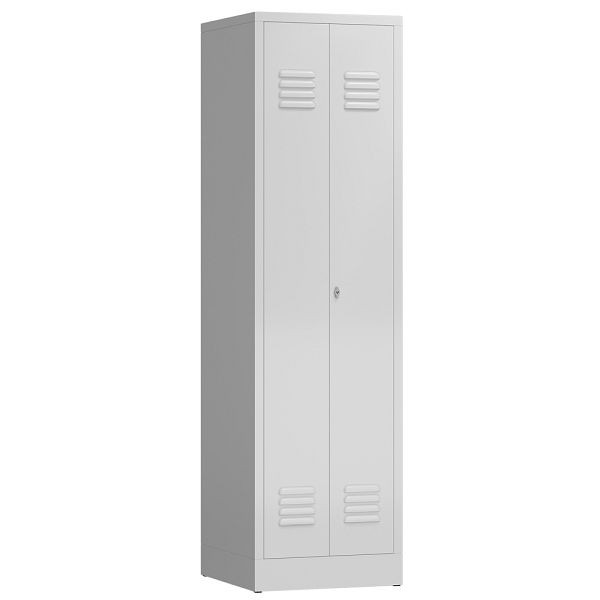 Lüllmann ClassiX multifunctionele locker, 2 compartimenten, 1800 x 500 x 500 mm, signaalwit, X-510707