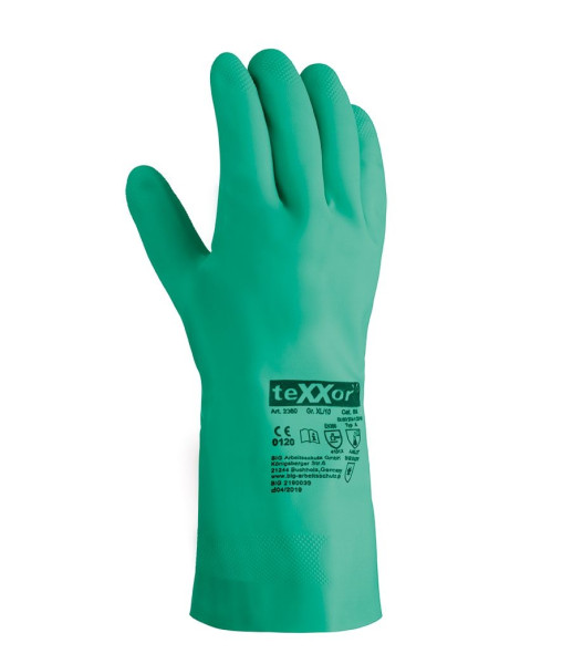 teXXor chemicaliënbestendige handschoenen NITRILE, maat: 7, verpakking: 144 paar, 2360-7