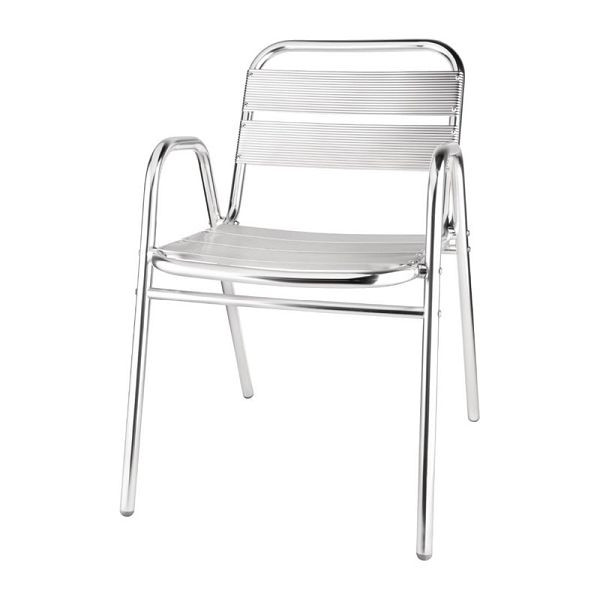 Bolero bistrostoelen met aluminium onderarmsteun, VE: 4 stuks, U501