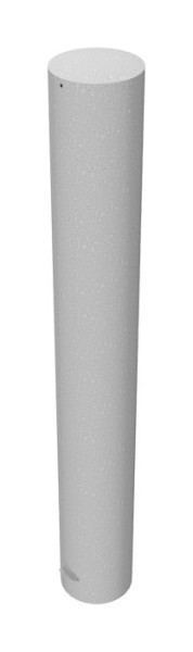Schake stalen buispaal Ø 273 x 5 mm stationair, thermisch verzinkt / wit gecoat voor inzetting in beton, thermisch verzinkt, totale lengte: 2000 mm, 40272