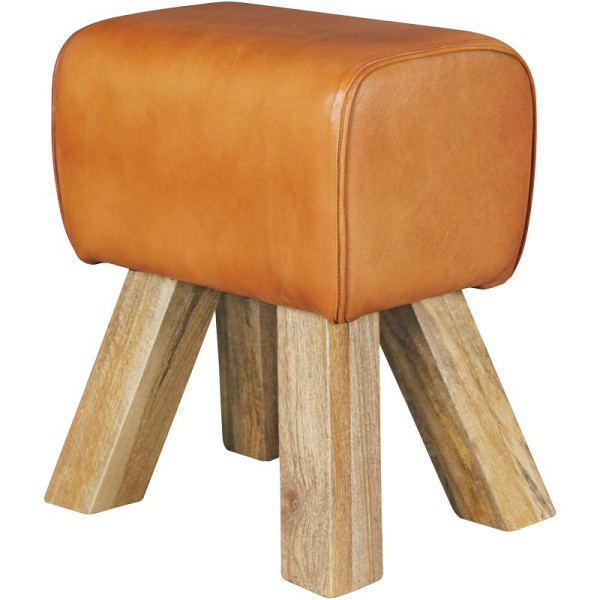 Wohnling Design Turnbock kruk bruin 40 x 30 x 47 cm, WL5.108