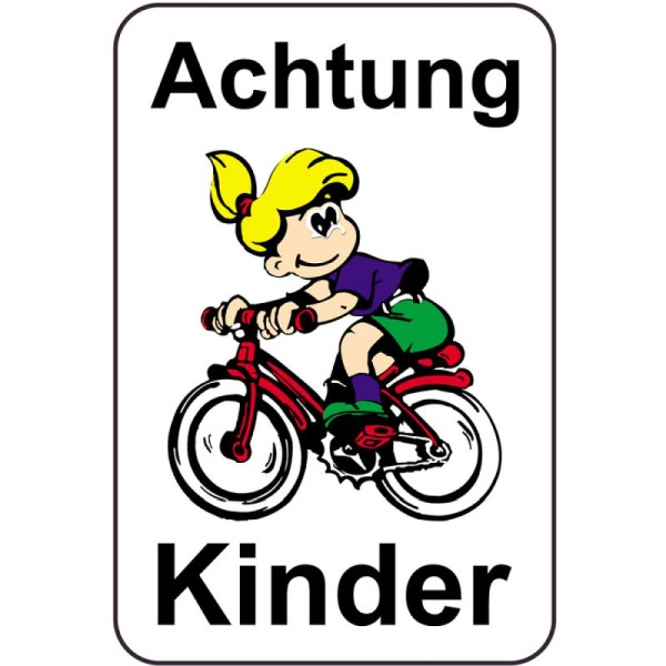 Stein HGS HGS Kinderinformatiebord/verkeersbord Let op kinderen, 500x750mm, reden: wit geverfd, 14753
