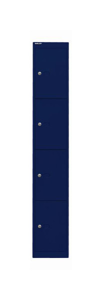 Bisley Office locker, 1 vak, 4 vakken, oxford blauw, CLK184639