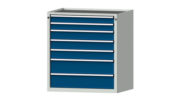 ANKE werkbanken ladekast, model 3005 V, 910 x 675 x 980 mm, RAL 7035/5010, kuip, 611.208