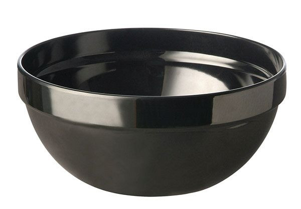 APS kom -CASUAL MAXI-, Ø 14 cm, hoogte: 6,5 cm, melamine, zwart, 0,5 liter, 83701