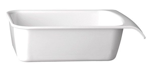 APS GN 1/4 kom -CASCADE-, 26,4 x 16,2 cm, hoogte: 7,5 cm, melamine, wit, 1,5 liter, 83962