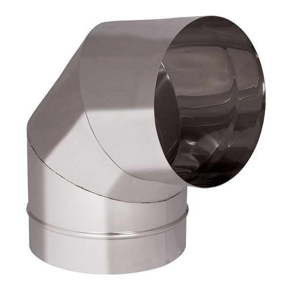 HKW asbocht 90° - RVS Ø 300 mm, 708265