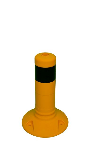 Schake Flexi paal geel zwarte strepen Ø 80 mm, hoogte: 300 mm, 412445BG