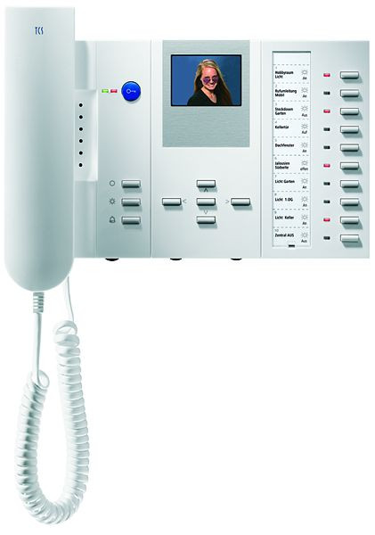 TCS videodeurtelefoon serie IMM met 4 + 5 + 10 toetsen, opbouw wit, IMM1310-0140