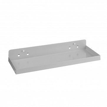 ADB-plank, kleur: aluminium, RAL 9006, afmetingen: BxD = 450 mm x 150 mm, 23167