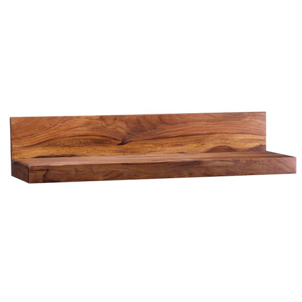 Wohnling wandplank MUMBAI massief sheeshamhout 80 cm, landhuisstijl, echt hout, natuurlijk product, WL1.574