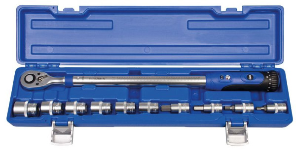 Projahn 1/2" momentsleutelset, 11 stuks TORQUE-PROFI 200 + dopsleutels Bere, 394260