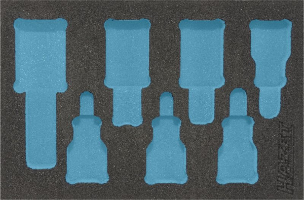 Hazet 2-componenten zachtschuiminleg, voor 163-243/7, afmetingen / lengte: 172 mm x 114 mm, 163-243L