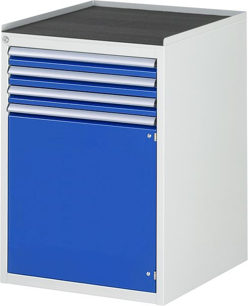 RAU ladekast serie 7000, B580xD650xH825mm, laden: 3xH60mm, draaideur H540mm, metalen steun, 03-L5.6AR-MT.11