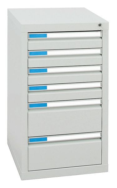 stumpf ladekast serie ESTA, RAL 7035/7035, 6 laden (4x100, 2x200 mm), 7601507