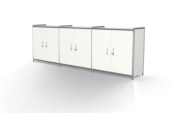 Kerkmann dressoir breed met paar voordeuren 2 OH, Artline, B 2360 x D 380 x H 780 mm, wit, 13791610