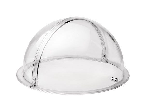 APS rolkap, Ø 50 cm, hoogte: 26 cm, SAN kunststof, glashelder, met verchroomde cilindergreep, passend voor 866 of 1349, 18380