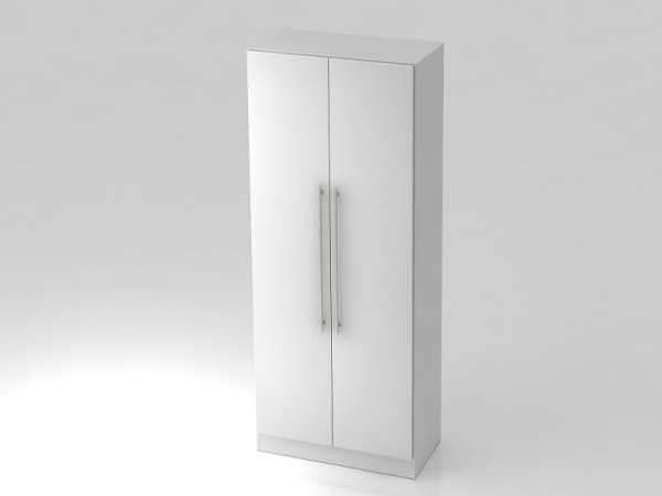 Hammerbacher kast 5OH met bodemrailgreep wit/wit, 80x42x200,4 cm (BxDxH), V7100/W/W/RE