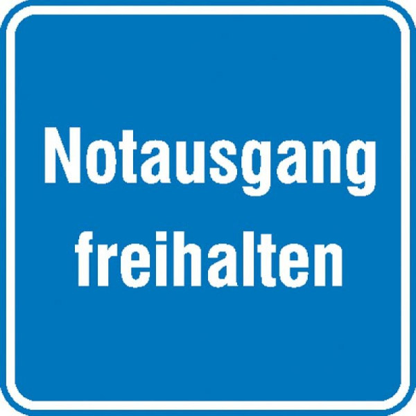 Stein HGS HGS informatiebord voor bedrijfsveiligheid, nooduitgang vrijhouden, 11.0714