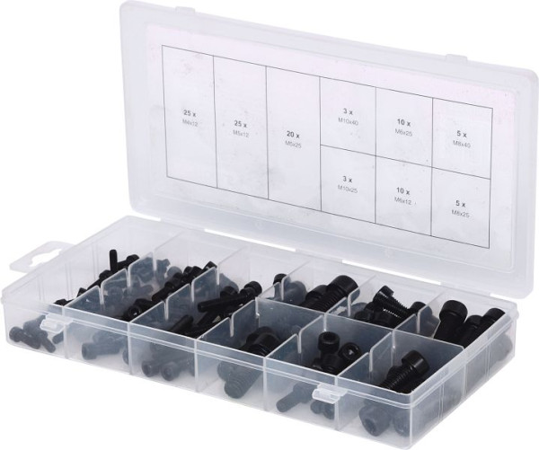 KS Tools assortiment binnenzeskantschroeven, metrisch, 106 stuks, 970.0390