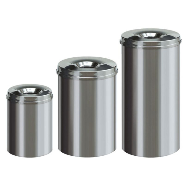 Stein HGS HGS prullenbak -P-Bins 8-, zelfdovend, 50 liter / 335x625mm, kunststof, zwart, 17668
