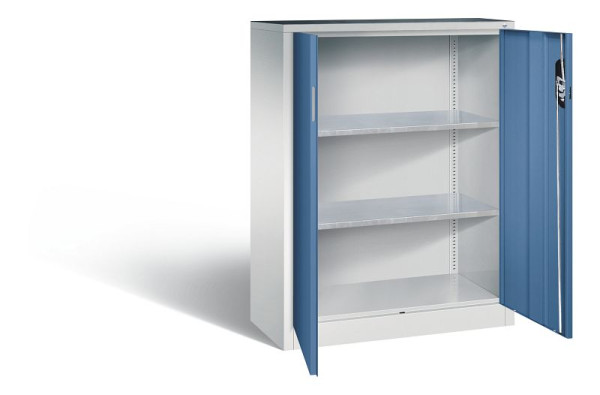 C+P gereedschapskast Acurado, H1200xB930xD400mm, kleur: lichtgrijs / verre blauw, verzonken handgreep, 8520-000 S10110