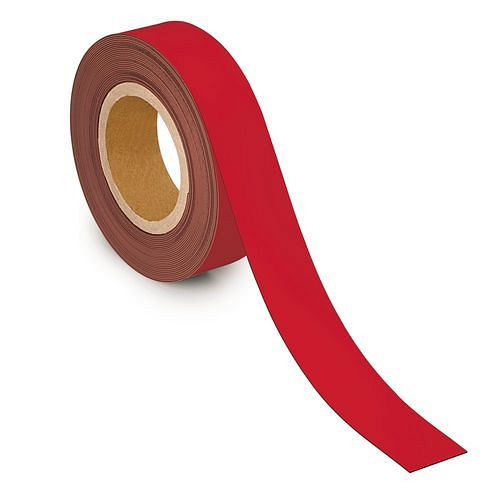 MAUL magnetische markeringstape, 10 mx 40 mm x 1 mm, rood, 307938