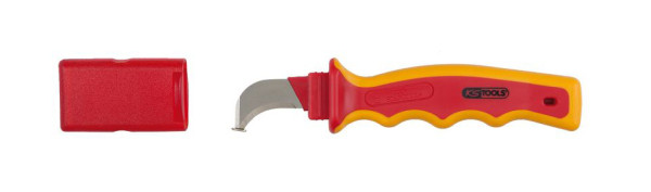 KS Tools kabelmes met beschermende isolatie en haakmes, 200 mm, 117.1331