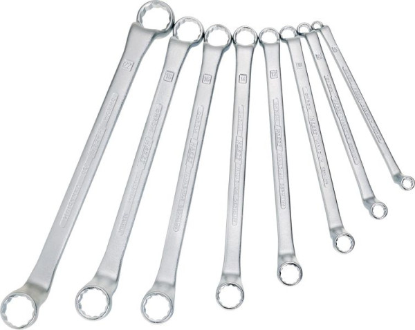 Hazet dubbele ringsleutelset, uitwendig dubbel zeskantprofiel, 6 x 7 - 21 x 22, aantal gereedschappen: 8, 630/8