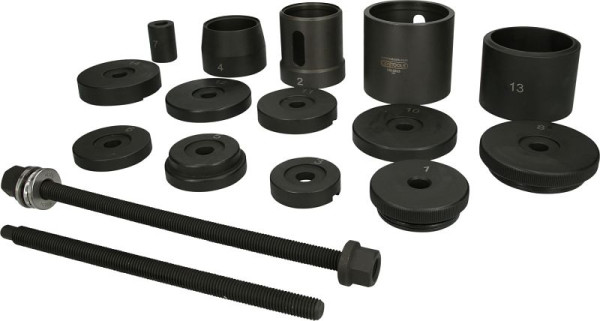 KS Tools aslichaamlagergereedschapset voor BMW achteras, 19-delig, 150.9825