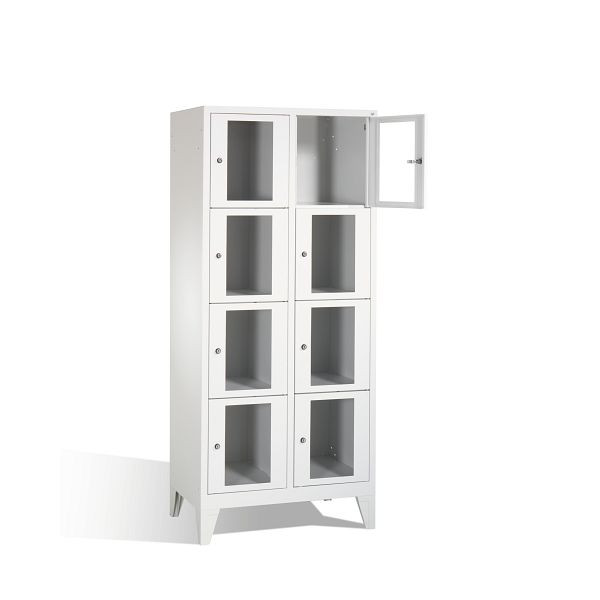 C+P lockerkast Classic, H1850xW810xD500mm, kleur: lichtgrijs, 8010A224 S10000