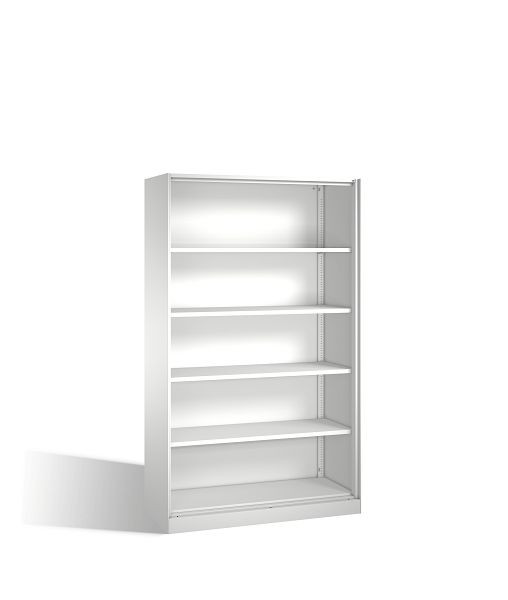 C+P bureauplank Asisto, H1980xB1200xD435mm, kleur: lichtgrijs, 5 niveaus, 140001-000 S10002