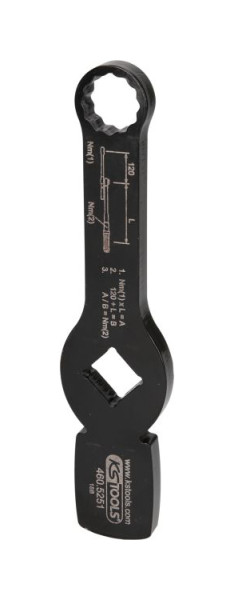 KS Tools 3/4" slag-twaalfpuntsleutel met 2 slagvlakken, 21 mm, 460.5251