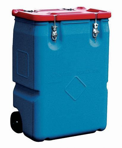 DENIOS transport- en verzamelcontainer gevaarlijke stoffen, met UN-goedkeuring, inhoud 250 liter, 145-427