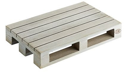 Contacto houten pallet 20 x 13 cm, grijs, 3898/201