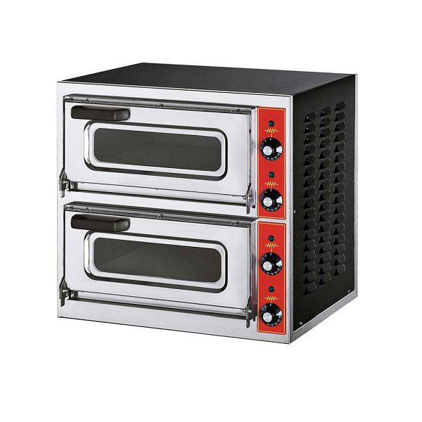 Stalgast pizzaoven met twee kamers voor pizza's tot Ø 400 mm, PP0902140