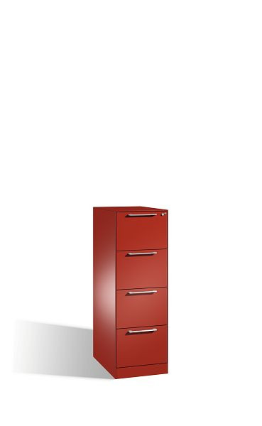 C+P hangmappenkast Asisto, H1310xB440xD600mm, kleur: vuurrood, beugelgreep, 146 225-411 S10111