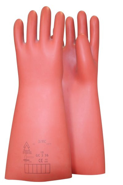 KS Tools Elektriciensbeschermhandschoen met mechanische en thermische bescherming, maat 11, klasse 2, rood, lengte: 410 mm, 117.0011
