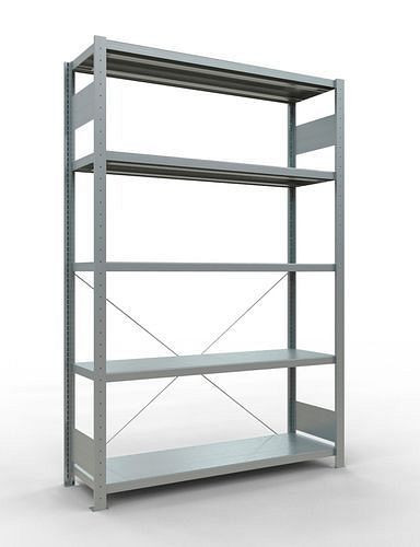 Schulte legbordstelling, basisveld, 5 opbergniveaus, kruisschoor, vakbelasting 250 kg, 1360 x 436 x 2000 mm, 278761