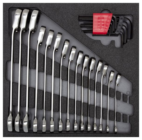 GEDORE rode ratel- en haakschroevendraaierset 4/6 CT-module 24-delig, 3301700