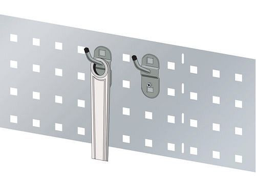DENIOS gereedschapshouder, lengte 50 mm, uitvoering: schuin, 5 stuks, 286480