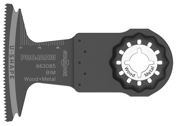Projahn invalzaagblad voor hout en metaal, BIM, Starlock, 65mm x 40mm, 20 PU, 6630820