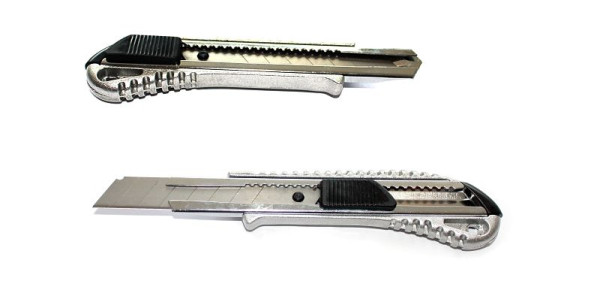 VaGo-Tools aluminium tapijtmes gegoten 18 mm snijmes, VE: 24 stuks, MN-1-24_vx
