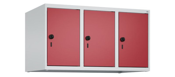 C+P kastopzet Classic PLUS, bovenkast, 7035/3003, veiligheidsdraaisluiting, 500x900x500mm, 3 vakken, 080090-30 S10001
