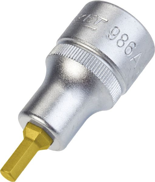 Hazet Schroevendraaier dop, hol vierkant 12,5 mm (1/2"), zeskant dop profiel, 3/16", 986A-3/16